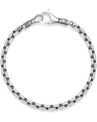 Nialaya - Sterling Round Link Chain Bracelet - Lyst