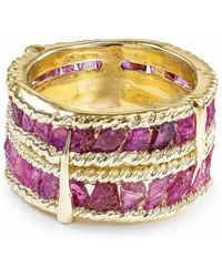 German Kabirski - Tartine Natural Raw Ruby Plated Ring - Lyst