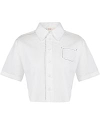 Pcfg - Free Heaven Striped Crop Shirt - Lyst