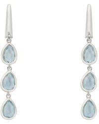 LÁTELITA London - Sardinia Triple Teardrop Earrings Topaz - Lyst