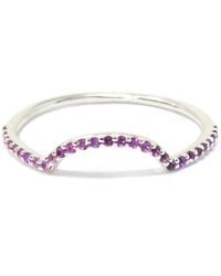NASI SILVER - Ora Half Eternity Ring- Amethyst - Lyst