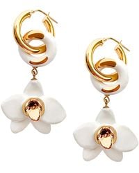 Sculp - Dangle Orchid Earrings - Lyst
