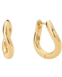 Vanhi - Nori Twisted Hoop Earrings - Lyst