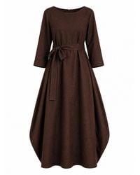 Nikka Place - Maxi Linen Summer Loose Dress - Lyst