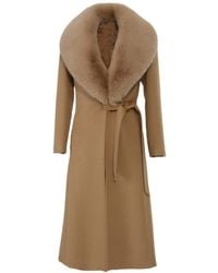 Hortons England - Neutrals Windsor Cashmere Coat Tan - Lyst