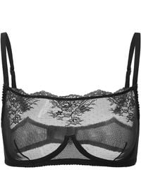 Amour D'agnette - Kim High-Neck Sheer Lace Underwire Bra - Lyst