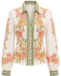 Raishma - Neutrals Amani Cream Shirt - Lyst