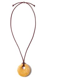 Kybele Studio - Golden Sol Cord Necklace With Calcite - Lyst