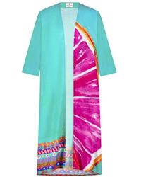 DHARA SHETH DUBAI - Cotton Candy Mid Length Kimono - Lyst