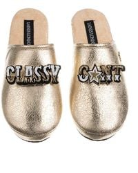 Laines London - Softie Slippers With Classy Cunt Brooches - Lyst