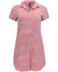 lords of harlech - Josephine Coral Terry Toweling Dress - Lyst