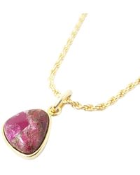 Harfi - Statement Vermeil Plated Garnet January Birthstone Crystal Rope Necklace - Lyst