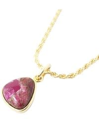 Sophelia - Statement Vermeil Plated Garnet January Birthstone Crystal Rope Necklace - Lyst