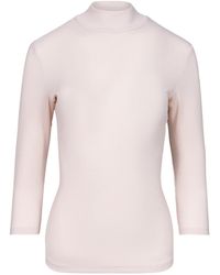 Oh!Zuza - Neutrals Rib Rollneck Top - Lyst