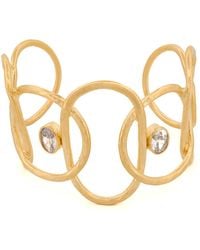 Ebru Jewelry - Diamond Chunky Cuff Bracelet - Lyst