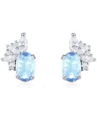 Azura Jewelry New York - Twilight Star Sky Topaz Earrings Vermeil - Lyst