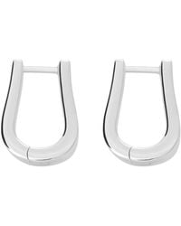 Lucy Quartermaine - Solid Sterling Petal Hoops Small - Lyst