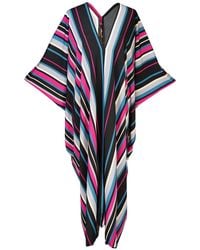 Jennafer Grace - Raspberry Stripe Caftan Kaftan Dress - Lyst