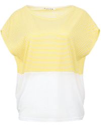 Conquista - Sunshine Stripes & Flama Boat Neck Top - Lyst
