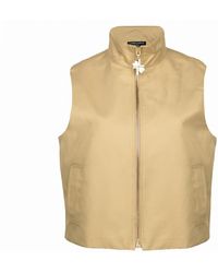 House of Laines London - Neutrals Laines Couture Cropped Trench Gilet - Lyst