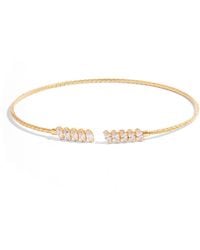 Ebru Jewelry - Marquise Cubic Zirconia Woven Vermeil Choker Necklace - Lyst
