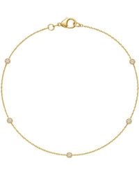 Lily Flo Jewellery - Starlight Five Diamond Station Bracelet - Lyst