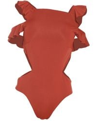 Rive & Rituel - Charmaine Bordeaux One Piece - Lyst