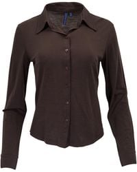 lords of harlech - Scarlet Brownie Merino Jersey Long-Sleeve Shirt - Lyst