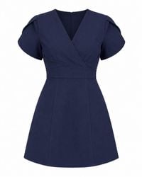 Girl In Mind - Bridget Twist Font Split Arm Mini Dress - Lyst