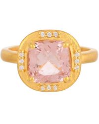 Opium Jewels - Tourmaline & Topaz Crystals Cocktail Ring - Lyst