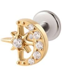 Vanhi - Celestial Spark Threadless Flat Back Titanium Cartilage Stud - Lyst