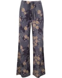 lords of harlech - Sanchez Lans Floral Stretch Knit Drawstring Pant - Lyst