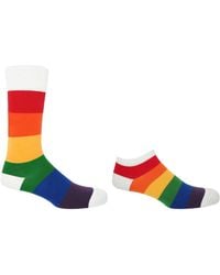 Peper Harow - Made in England - Block Stripe Luxury Crew & Trainer Socks Bundle - Lyst