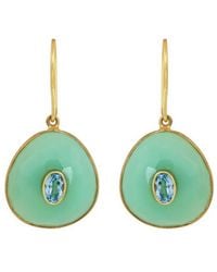 Opium Jewels - Chrysoprase & Topaz Drops - Lyst