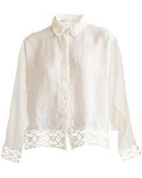 REISTOR - Embroidered Lace Shirt - Lyst