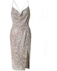AGGI by HALEWSKI - Kim Champagne Dress - Lyst