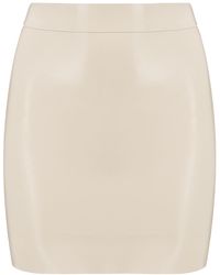 Elissa Poppy - Latex Mini Skirt - Lyst