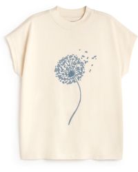 Thinking Mu - Ecru Dandelion Volta T-Shirt - Lyst
