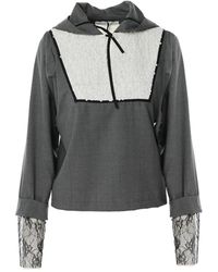 Larisa Dragna - Ella Top With Sequin And Lace Details - Lyst