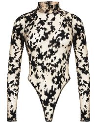 Perilla Lingerie - Harlow Long Bodysuit Nude - Lyst