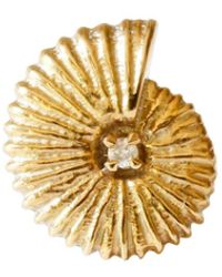 Lee Renee - Ammonite Diamond Lapel Pin - Lyst