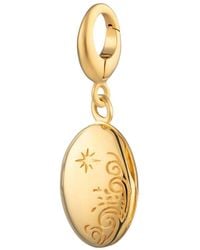 Lily Charmed - Plated Tiny Celestial Locket Charm - Lyst