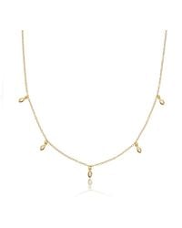 Lily & Roo - Diamond Style Marquise Drop Necklace - Lyst
