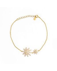 Ebru Jewelry - Stellar Star & Diamond Chain Bracelet - Lyst