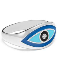 Nialaya - Evil Eye Ring - Lyst