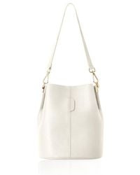 Betsy & Floss - Neutrals Lecco Leather Bucket Bag - Lyst