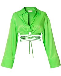 AGGI by HALEWSKI - Lauren Flash Blouse - Lyst