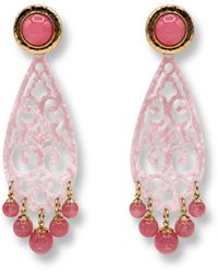 Michael Nash Jewelry - Amelia Rose Earrings With Rose Quartz Drops Earrings - Lyst