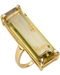 Bounkit - Lucille Ring Lemon Quartz - Lyst