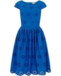 Emily and Fin - Claudia Floral Broderie Brilliant Dress - Lyst